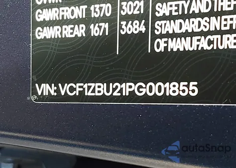 2023 Fisker Ocean One z USA, uszkodzony, nr VIN VCF1ZBU21PG001855